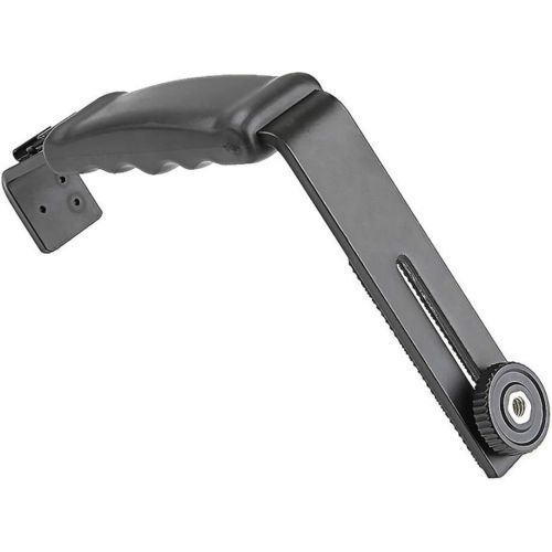  Hooshion Handheld Stabilizer Bracket Expansion Bracket Holder L-Type Handheld Holder Handle Grip for DJI Osmo Mobile 4 /OM4 /Osmo Mobile 3 for Zhiyun Smooth 4 Handhold Gimbal Stabi