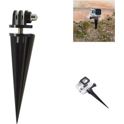  Hooshion Beach Soil Spike Mount Sand Dirt Grass Fixed Bracket Stand Camera Ground Stake Spike Tripod Mount for GoPro Hero 8/7 6 5 / DJI Osmo Action/Akaso/Eken and Other Action Came