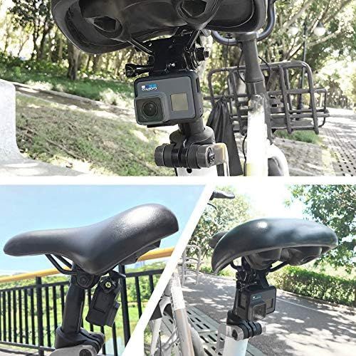  Hooshion Aluminium Alloy Seat Rail Mount Bike Seat Mount Seat Clamp for Gopro Hero 8/7/6/5/4/3 Action Camera
