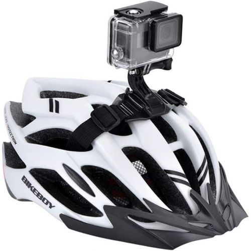 Hooshion Camera Helmet Clamp Mount Holder Strap Mount with Quick ReleaseMount Adapter for Gopro Hero / Osmo Action Camera for Ventilated Helmet, Bicycle Motorcycle Helmet Mount Str