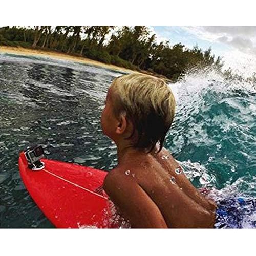  Hooshion Bodyboard Wakeboard Foam Surfboard Mount Kit Surfing Mount with Anti-Lost Strap for GoPro Hero 8/7/6/5/4/3+/3/2/1 (White)