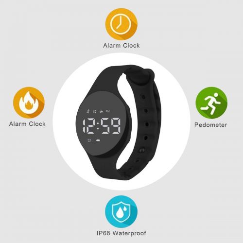  Hootracker Smartwatch Uhr Intelligente Armbanduh IP67 Wasserdicht Fitness Tracker Armband Sport Uhr mit Schrittzahler Schlaftracker Kompatibel mit Android Smartphone