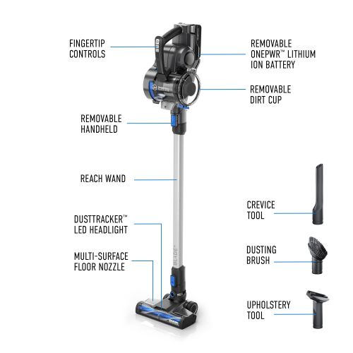  Hoover HOOVER ONEPWR Blade+ Cordless Stick Vacuum, BH53310