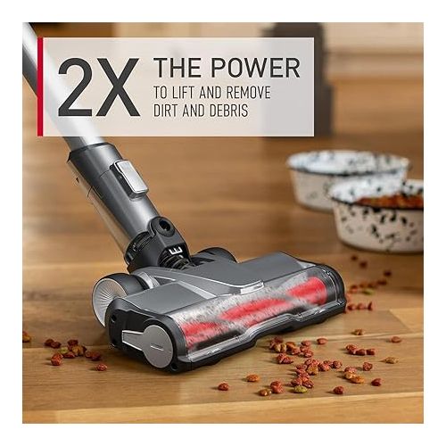  Hoover ONEPWR WindTunnel Emerge Cordless Lightweight Stick Vacuum Cleaner, with Above Floor Cleaning, Multi-Surface Brush Roll, Self-Standing, Powerful Suction, BH53605V, Silver