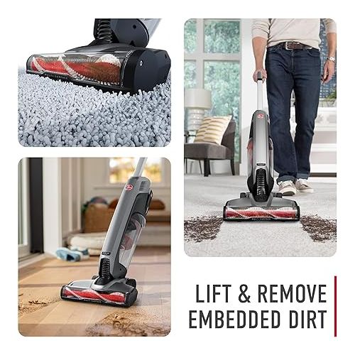  Hoover ONEPWR Evolve Pet Cordless Small Upright Vacuum Cleaner, Lightweight Stick Vac, For Carpet and Hard Floor, BH53422V, Black