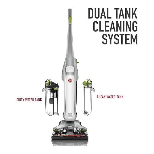  Hoover FloorMate Deluxe Hard Floor Cleaner Machine, FH40160PC, Silver