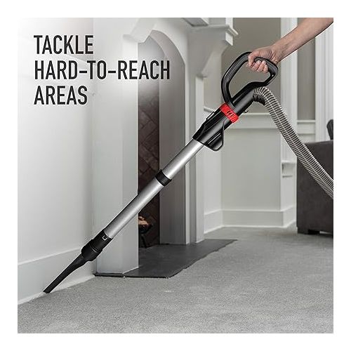  Hoover MAXLife Pro Pet Swivel Bagless Upright Vacuum Cleaner, for Carpet and Hard Floors, Perfect for Pets, HEPA Media Filtration, UH74220PC, Black