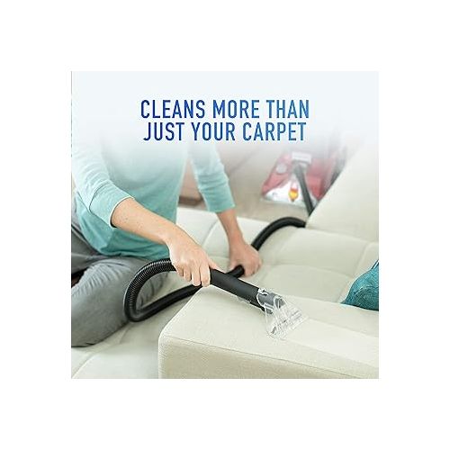  Hoover Power Scrub Deluxe Carpet Cleaner Machine with Oxy Carpet Cleaning Solution (50oz), FH50150,