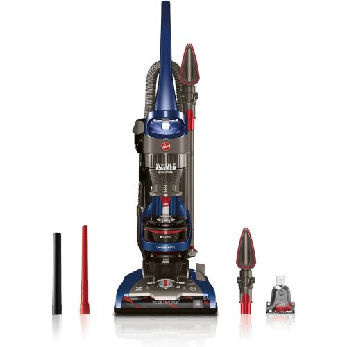  Hoover WindTunnel 2 Whole House Rewind Corded Bagless Upright Vacuum Cleaner with HEPA Media Filtration, UH71250, Blue