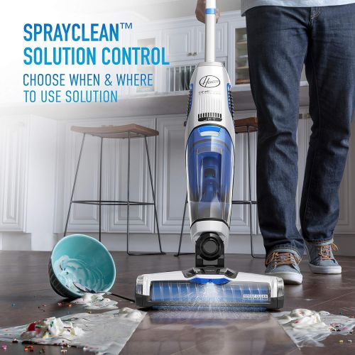  Hoover ONEPWR Cordless FloorMate Jet Hard Floor Cleaner, Wet Vacuum, BH55210A, White