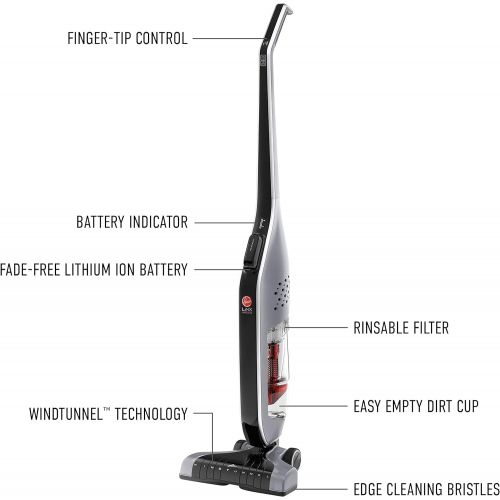 Hoover Linx Cordless Stick Vacuum Cleaner, Lightweight, BH50010, Grey