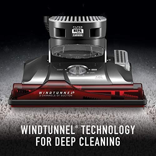  Hoover WindTunnel 3 Max Performance Upright Vacuum Cleaner, HEPA Media Filtration and Powerful Suction for Pet Hair, UH72625, Red