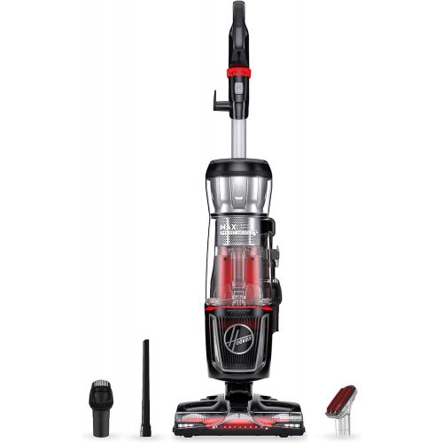  Hoover MAXLife Pro Pet Swivel Bagless Upright Vacuum Cleaner, HEPA Media Filtration, For Carpet and Hard Floor, UH74220PC, Black