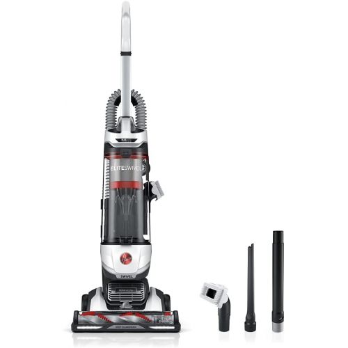  Hoover MAXLife Elite Swivel Vacuum Cleaner with HEPA Media Filtration, Bagless Multi-Surface Upright for Carpet and Hard Floors, UH75150, White