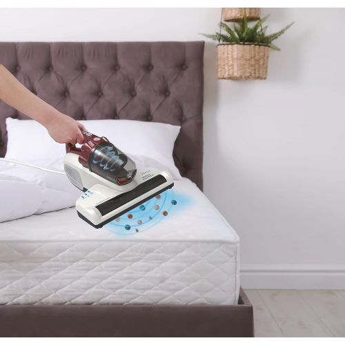  [아마존베스트]Hoover MBC500UV, Ultra Vortex Mattress Cleaner, Red, White