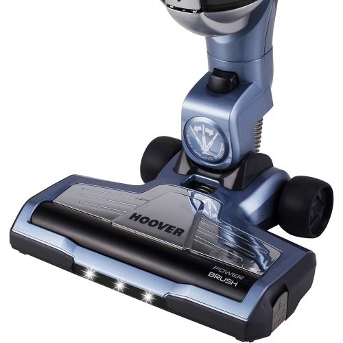  Hoover ATV 324 LD Athens Evo Battery Vacuum Cleaner with Extremely Long Runtime, Plastic, 1 Litre, Metallic Blue