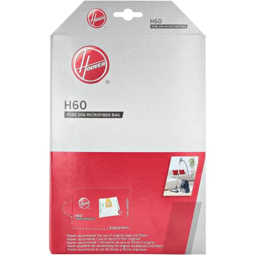  Hoover 35602584 H60 Kit Microfibre Bags 3 Packs of 4 Bags, Extra Filter and Anti Odour, Original, White