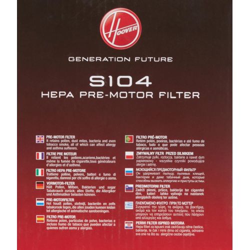  Hoover 35600990 S104 Xarion Hepa Filter, Mixed