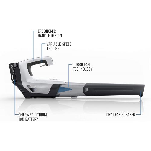  Hoover ONEPWR Cordless High Performance Blower with Additional 4Ah Battery, BH57205, BH25040