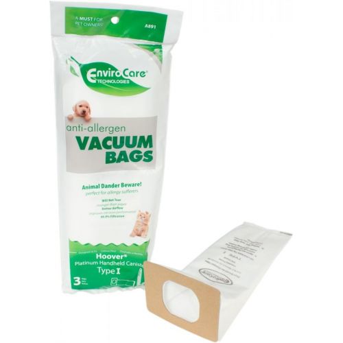  Hoover type I hepa bags 3 pack Enviromental