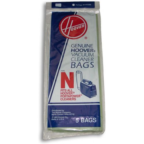  Hoover Commercial Portapower Vacuum Cleaner Bags, 5, Green White