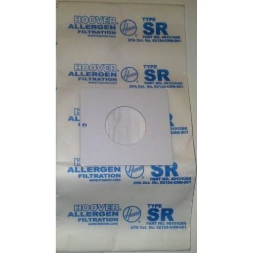  9 Hoover 401011SR Style SR Canister Vacuum Allergen Filtration Bags for S3590 Duros Canisters, Genuine OEM Hoover Part, 9pk.