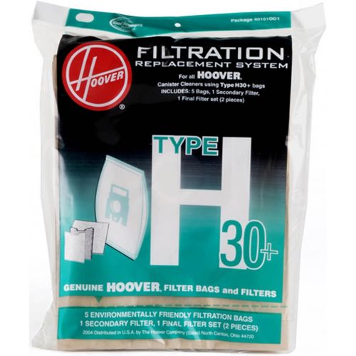  Hoover 40101001 Vacuum Bag and Filter Set, Type H-30 Genuine Original Equipment Manufacturer (OEM) Part