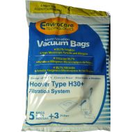 Hoover Type H30 Canister Vacuum Cleaner Bags, EnviroCare Replacement Brand Bags, Designed to fit Canister Type H30, 99.7 Microfiltration, 5 Bags & 3 Filters in Pack