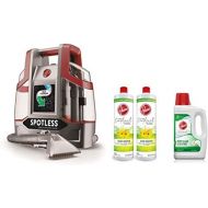 Hoover FH11300PC Spotless Portable Carpet & Upholstery Spot Cleaner, Red & Deep Cleaning Carpet Machine Cleaner, 64 oz, White & Scent Booster for Carpet Cleaner Machines, 16 oz, Pa