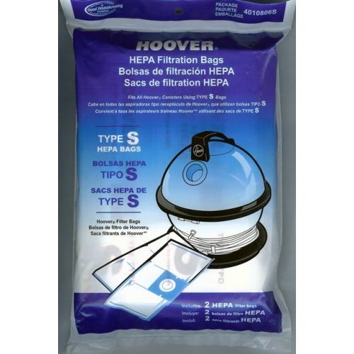  Hoover 4010806S Replacement Type S Hepa Bag (2 Pack)