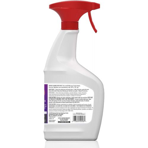  Hoover Paws & Claws Spot and Stain Remover, 22oz Pet Pretreat Spray Formula for Carpet and Upholstery, AH30901, White