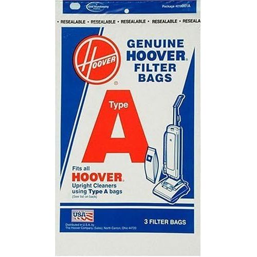  Hoover 4010001A Type A Vacuum Bags, 9 Bags