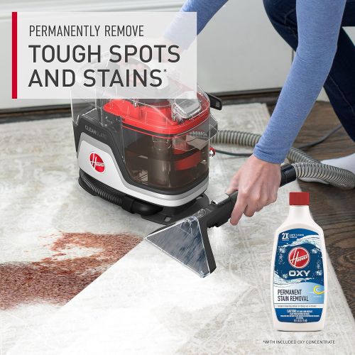  Hoover CleanSlate Plus Carpet & Upholstery Spot Cleaner, Stain Remover, Portable, FH14050, White
