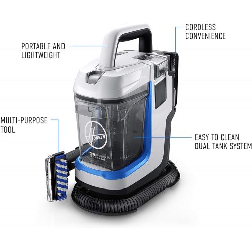  Hoover ONEPWR Spotless Go Battery Operated Spot and Stain Remover, Blue