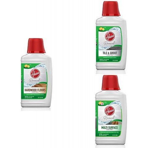  Hoover Multi Surface Hard Floor and Tile Cleaner Solution Variety Pack for FloorMate Machines, AH30431, AH34033, AH30431