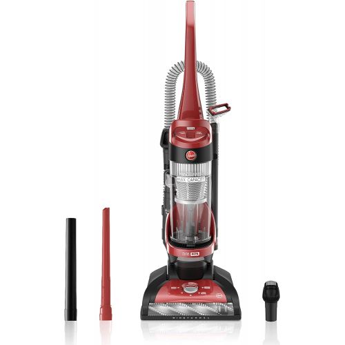  Hoover Windtunnel Max Capacity Upright Vacuum Cleaner with HEPA Media Filtration, UH71100, Red