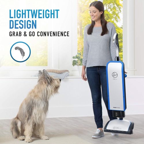  Hoover ONEPWR HEPA+ Cordless Bagged Upright Vacuum Cleaner, Lightweight, For Carpet and Hard Floor, BH55500PC, White