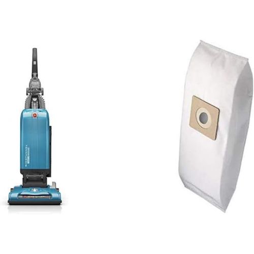  Hoover WindTunnel T-Series Tempo Bagged Upright Vacuum Cleaner with HEPA Media Filter, UH30301, Blue and Hoover Type Y Replacement for Upright Vacuum Cleaner 2PK 3M HEPA Bag, White