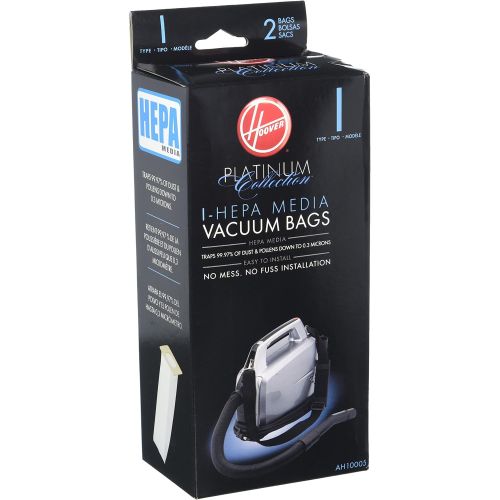  Hoover Platinum Collection Canister Vacuum Cleaner Type I HEPA Bag (2-Pack), 2 Count, AH10005