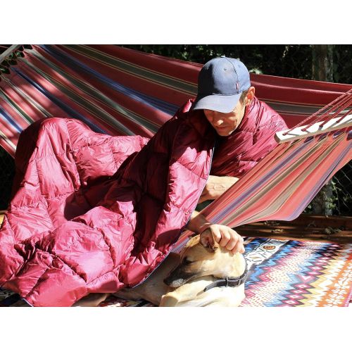  HORIZON HOUND Horizon Hound Down Camping Blanket - Outdoor Lightweight Packable Down Blanket Compact Waterproof and Warm for Camping Hiking Travel - 650 Fill Power