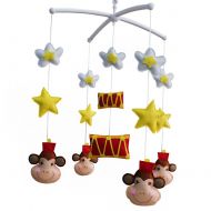 Hornet Park Infant Musical Mobile, [Star, Circus, Monkey] Nursery Mobile, Baby Mobile