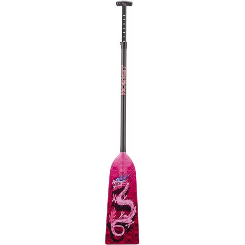  [아마존베스트]Hornet Watersports Dragon Boat Paddle Adjustable Carbon Fiber Pink Dragon Lightweight IDBF Approved