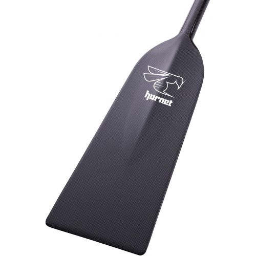  [아마존베스트]Hornet Watersports Dragon Boat Paddle Carbon Fiber Black Glossy Fixed Length Lightweight IDBF Approved