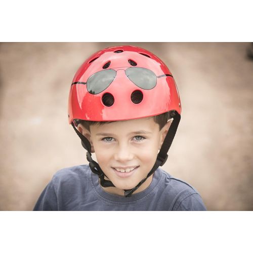  Hornit Mini Lids Kids Helmet Bicycle, Scooter, Skateboard Hard Shell Helmet with Rear Light, Fully Adjustable for Years of Use