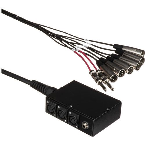  Hosa Technology SH6X230 Little Bro Stage Box Snake with 6 Send and 2 Return Channels- 30' (9.1 m)