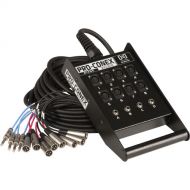 Hosa Technology SH8X425 SH Series Stage Box Snake with 8 3-Pin XLR Send and 4 TRS Return Channels- 25.0' (7.6 m)