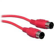 Hosa Technology Standard MIDI to MIDI Cable (5', Red)