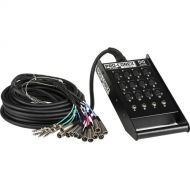 Hosa Technology SH12X425 SH Series Stage Box Snake with 12 3-Pin XLR Send and 4 TRS Return Channels- 25.0' (7.6 m)