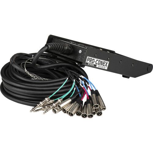  Hosa Technology SH12X425 SH Series Stage Box Snake with 12 3-Pin XLR Send and 4 TRS Return Channels- 25.0' (7.6 m)