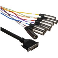 Hosa Technology DTM803 Male DB-25 to 8-Channel Male 3-Pin XLR Snake Cable - 9.9' (3 m)